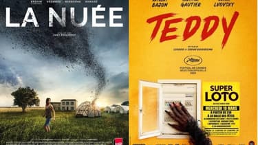 Les affiches de "La Nuée" et de "Teddy"