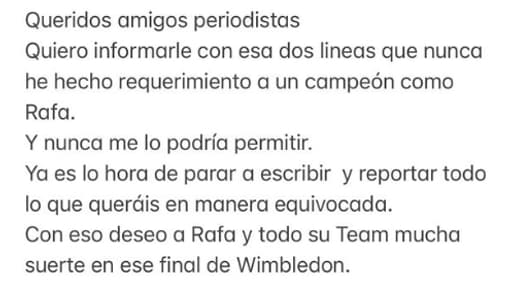 Fabio Fognini précise ses propos sur Nadal à Wimbledon