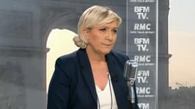 Marine Le Pen, présidente du Front national: “Ça m'amuse de voir Manuel Valls demander l'interdiction du salafisme alors qu'il nous traite régulièrement d'islamophobes ou de xénophobes" #BourdinDirect