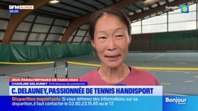 Jeux paralympiques: Charline Delauney, passionnée de tennis handisport