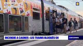 Incendie à Cagnes-sur-Mer: les trains bloqués pendant cinq heures, des passagers fatigués