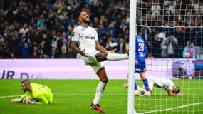 L'attaquant marseillais Pierre-Emerick Aubameyang lors d'OM-Lille en Ligue 1, 4 novembre 2023