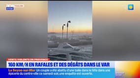 Jusqu'à 160 km/h: les vents violents entraînent d'importants dégâts dans le Var