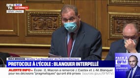 "Pourquoi tant d'impréparation ?": le sénateur LR Max Brisson interpelle Jean-Michel Blanquer sur les protocoles sanitaires dans les écoles