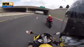 Quand un motard double à 300km/h