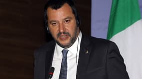 Matteo Salvini à Tripoli, en Libye, le 25 juin 2018.