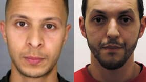 Combinaison d'images montrant Salah Abdeslam et Mohamed Abrini.