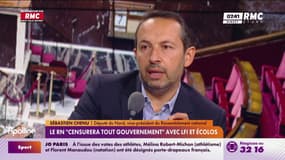 "Emmanuel Macron, par l'immensité de son incompétence et cynisme, a réussi à bloquer politiquement notre pays", tacle Sébastien Chenu