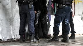 Contrôle d'identité à Sarcelles, au nord de Paris, le 3 février 2021