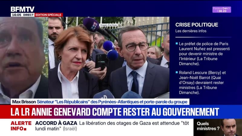 Volonté d'Annie Genevard de rester au gouvernement: 