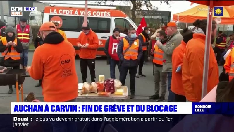 Auchan à Carvin: fin de la grève et du blocage