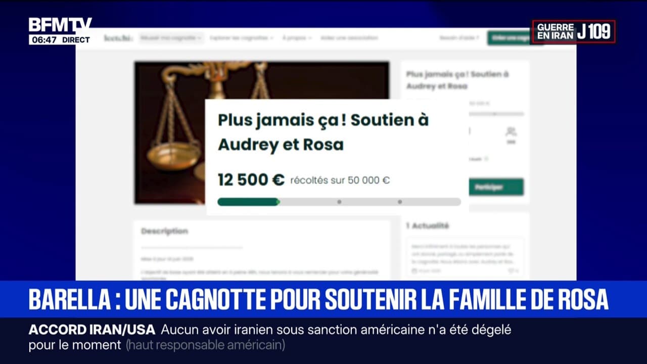 Une cagnotte lancée pour soutenir Rosa, collégienne qui accuse Jérôme Barella de l'avoir violée