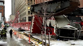 Une grue s'est effondrée ce vendredi matin à New York.