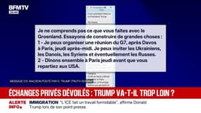 Échanges privés entre Emmanuel Macron et Donald Trump : retour sur les messages révélés aujourd'hui par le président américain