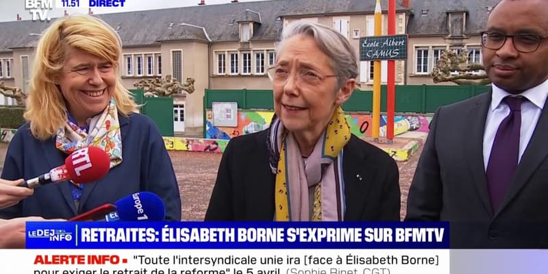Élisabeth Borne "félicite" Sophie Binet pour son élection à la tête de la CGT