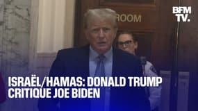  "C'est tellement inapproprié de faire cela en ce moment": Donald Trump critique Joe Biden pour avoir envoyé de l'aide aux Palestiniens  