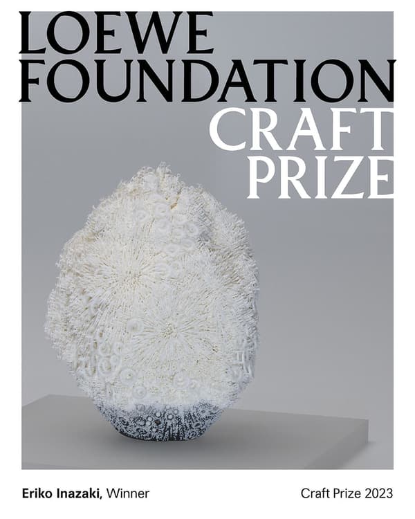 L'œuvre 'Metanoia' par Eriko Inazaki, lauréate du Loewe Foundation Craft Prize 2023.