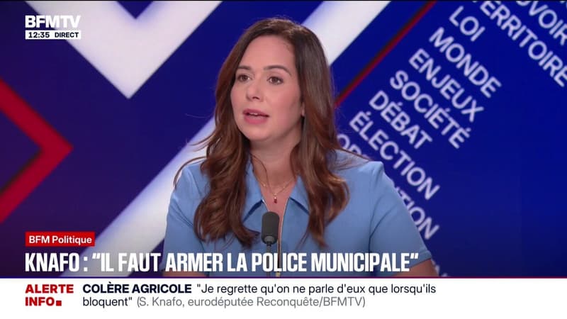 Il faut "absolument armer la police municipale", estime Sarah Knafo