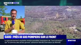 Incendies: dans le Gard, 600 pompiers toujours mobilisés pour éviter la reprise de feu