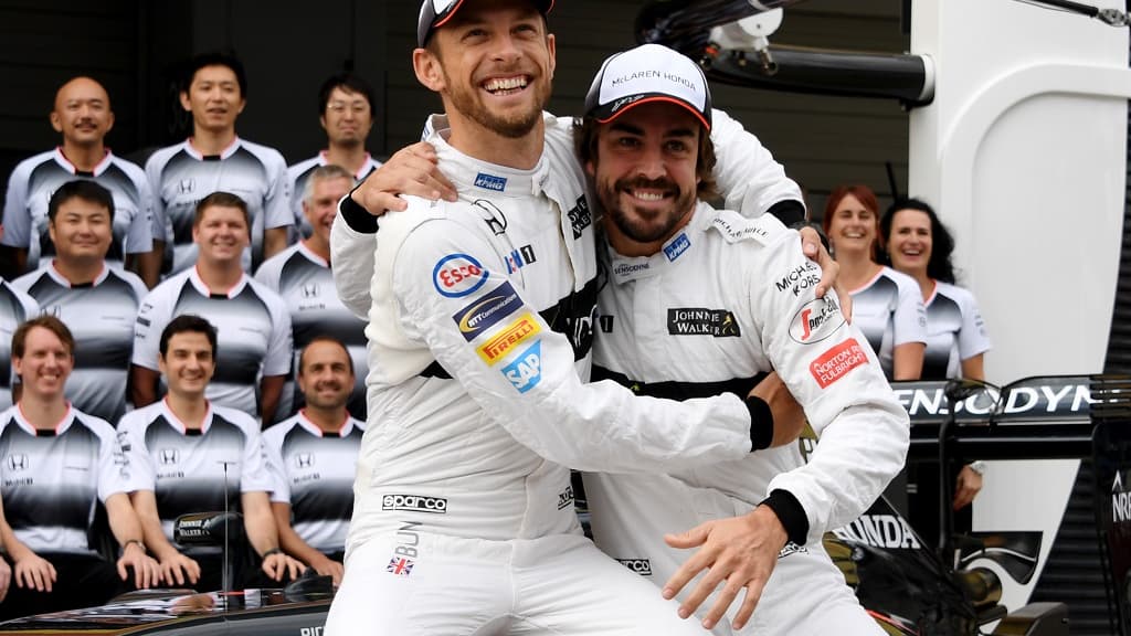 Button et Alonso en 2016 Button et Alonso en 2016