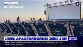 Cannes: la plage Macé se transforme en cinéma le soir