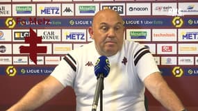 Metz : "On mérite de rester en Ligue 1", affirme Frédéric Antonetti