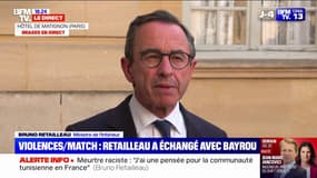 "On ne mettra jamais des cordons de CRS devant chaque vitrine de magasins", déclare Bruno Retailleau après les violences lors du match du PSG