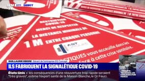 Qui sont les personnes qui fabriquent la signalétique Covid-19 ?