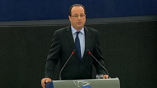 François Hollande devant le Parlement européen