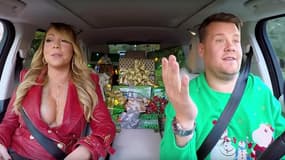 Mariah Carey et James Corden dans le Carpool karaoke