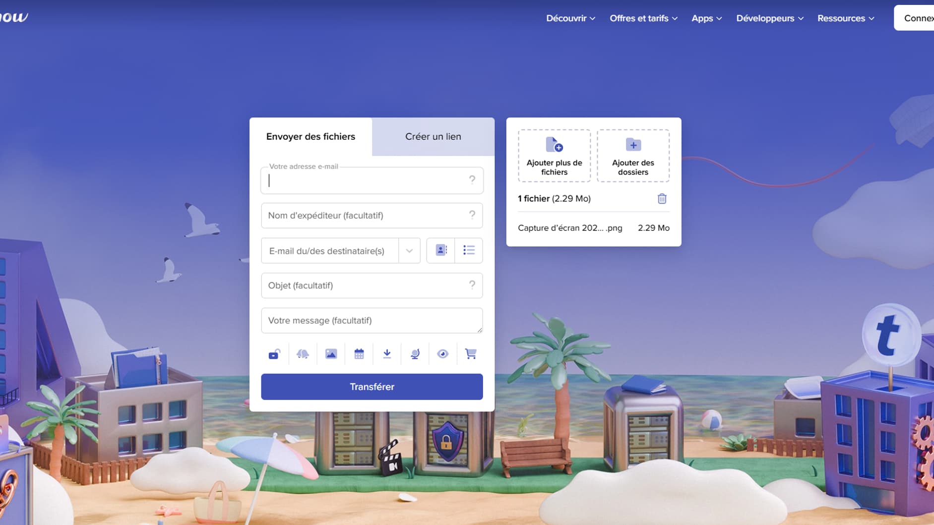 La plateforme de transfert de fichiers Transfernow La plateforme de transfert de fichiers Transfernow