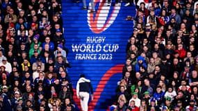 Le public du Stade de France lors du quart de finale de la Coupe du monde entre la France et l'Afrique du Sud (28-29), le 15 octobre 2023