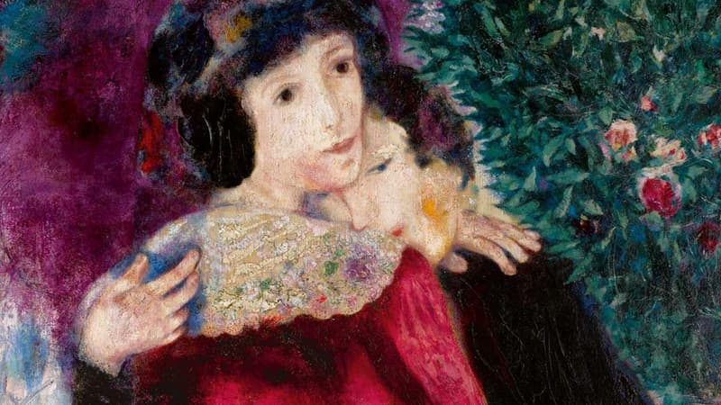 Les Amoureux constituent un tableau fort de Marc Chagall 