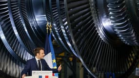 Emmanuel Macron à Belfort, le 10 février 2022