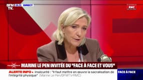 "Tu détruis un abribus, 5000 euros, tu paies": Marine Le Pen affirme "qu'on ne supporte plus de payer pour les casseurs"
