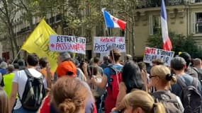 Manifestation contre le pass sanitaire et l'obligation vaccinale pour certaines professions, le 18 septembre 2021 à Paris