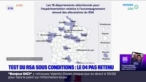 Alpes-de-Haute-Provence: l'expérimentation du RSA sous conditions ne se fera pas dans le département
