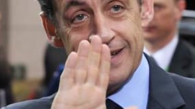 Nicolas Sarkozy se rend ce mardi en Seine-Saint-Denis pour y installer un préfet à poigne après les récentes violences de Tremblay-en France, où des bus ont notamment été attaqués par des bandes. /Photo prise le 26 mars 2010/REUTERS/Eric Vidal