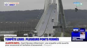 Tempête Louis: des ponts fermés en Normandie