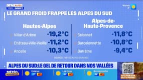 Alpes du Sud: le gel de retour dans nos vallées