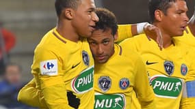 Kylian Mbappé, Neymar et Thiago Silva