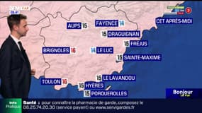 Météo Var:  un ciel nuageux toute la journée, jusqu'à 16°C à Toulon