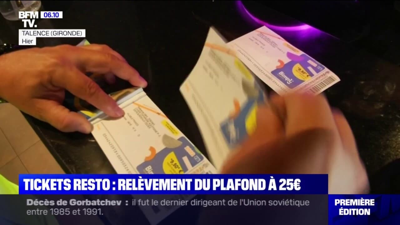 Tickets resto: le plafond journalier passe de 19 à 25€ ce 1er septembre