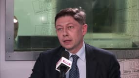 Jean-Louis Thieriot, président du département de Seine-et-Marne (LR), sur le plateau de Radio Brunet le 4 avril 2018