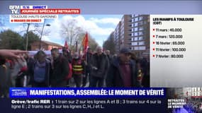 Retraites: coup d'envoi de la manifestation à Toulouse 