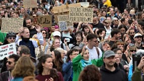 Cortège de manifestants à Rennes le 18 septembre 2025