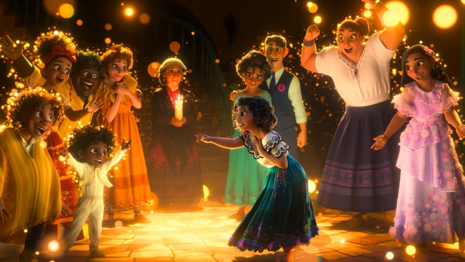 Une scène du dessin animé "Encanto, la fantastique famille Madrigal" Une scène du dessin animé "Encanto, la fantastique famille Madrigal"