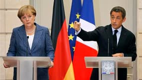 Les propositions avancées mardi par Angela Merkel et Nicolas Sarkozy pour améliorer la gouvernance de la zone euro, menacée par la crise de la dette, ont suscité des réactions prudentes dans les pays détenteur de la monnaie unique. /Photo prise le 16 août