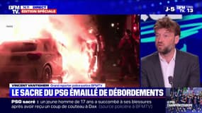 Sacre du PSG: à Coutances, un policier placé dans le coma après avoir reçu un tir de mortier dans l'œil