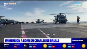 Toulon: immersion à bord du porte-avion Charles de Gaulle